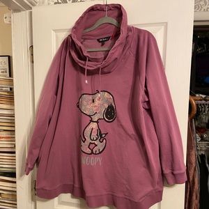 Ulla Popken 34 COZY Snoopy Sweatshirt